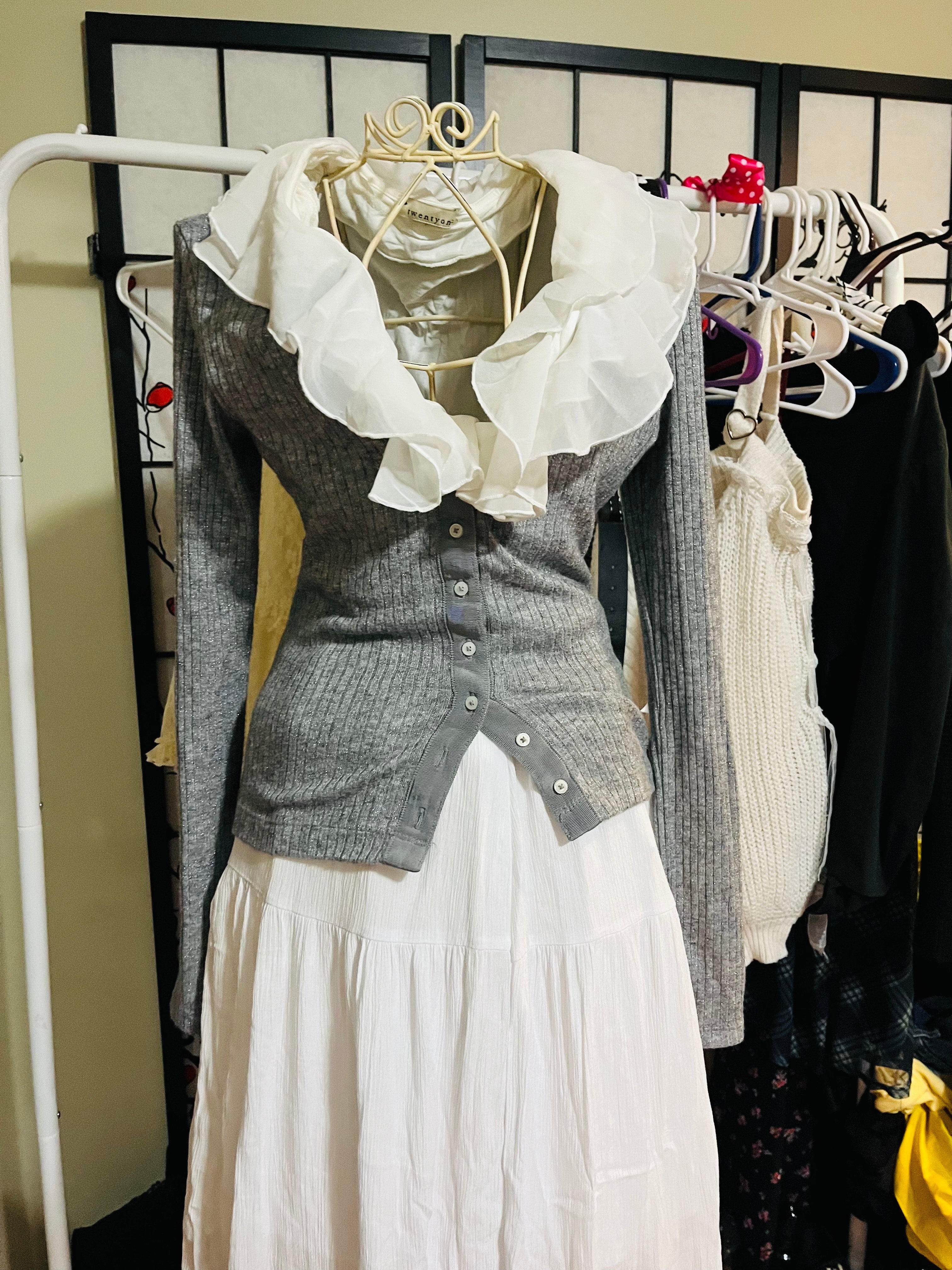 Aerie Grey sparkle Cardigan