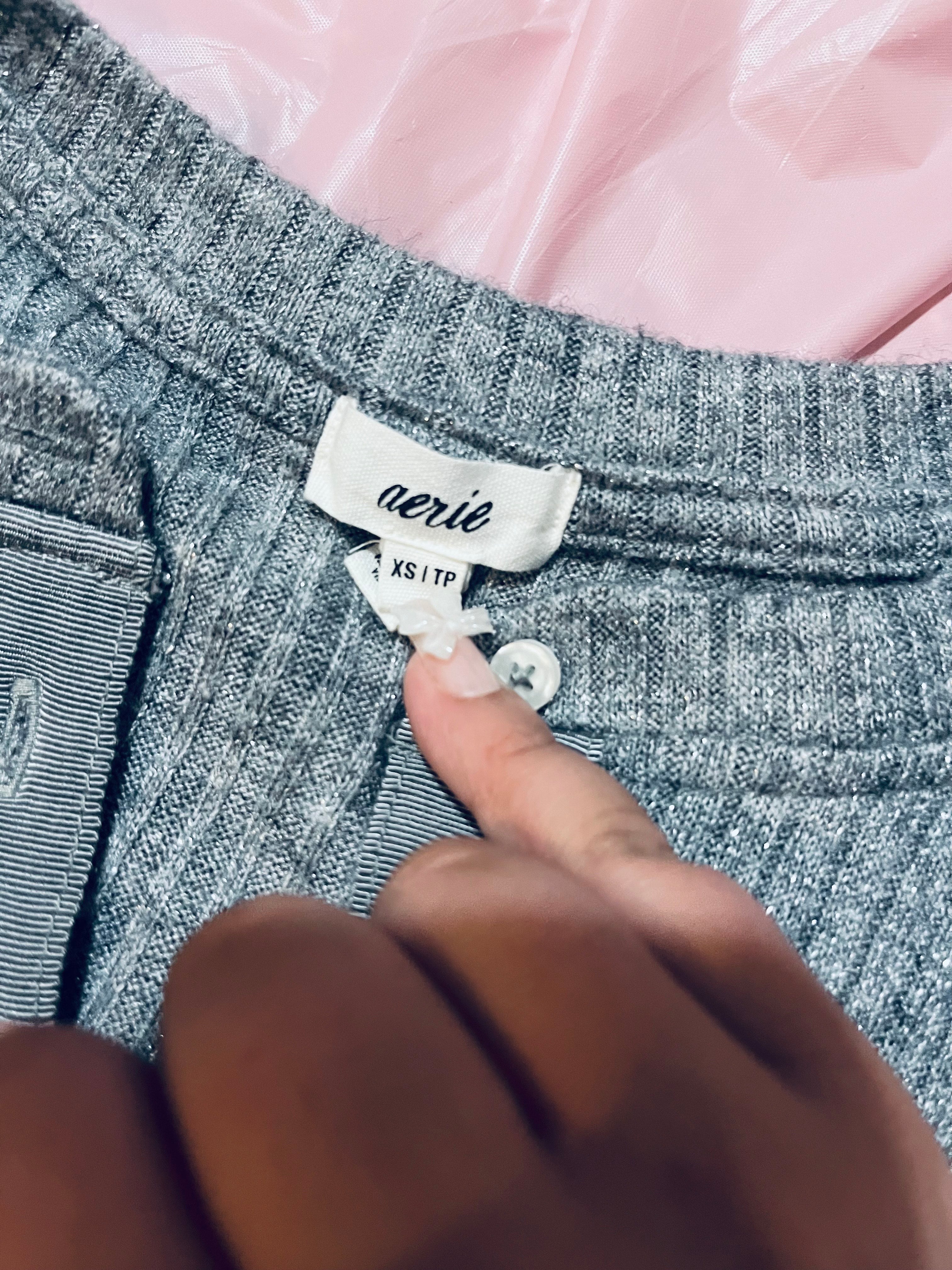 Aerie Grey sparkle Cardigan